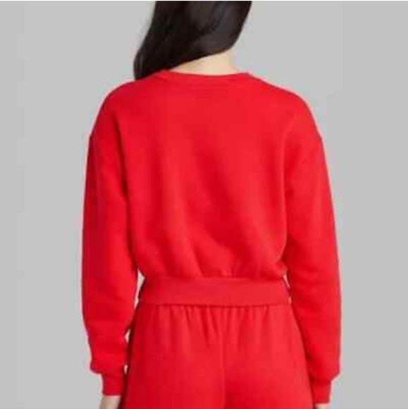 Wild fable - Women's Crewneck Sweatshirt - red Size M - Picture 6 of 6